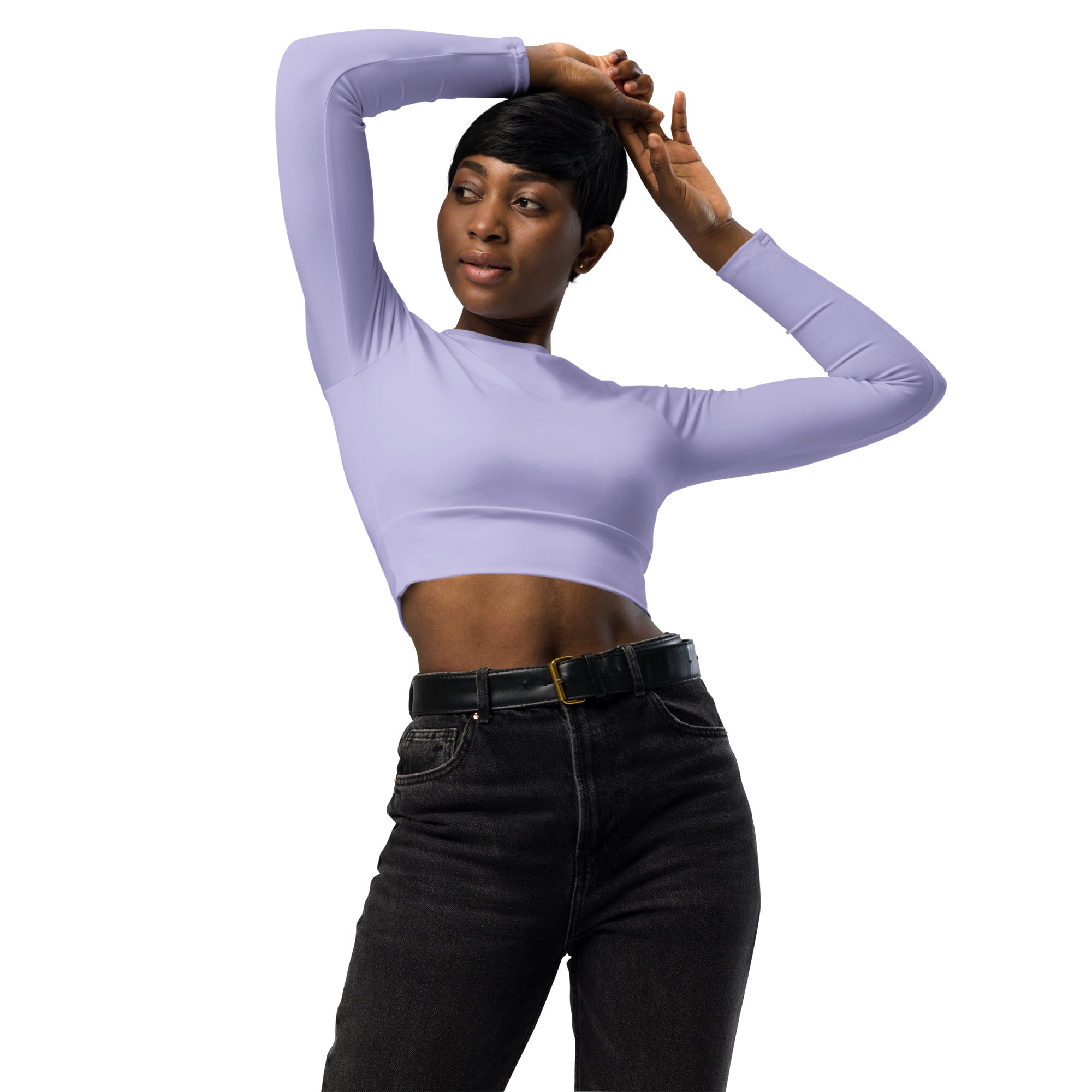 SHE REBEL - Melrose Lavender Recycled Crop Top UPF 50+